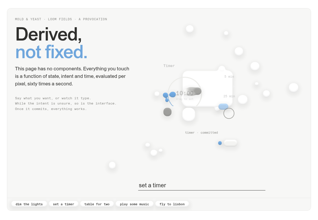 Derived, Not Fixed
